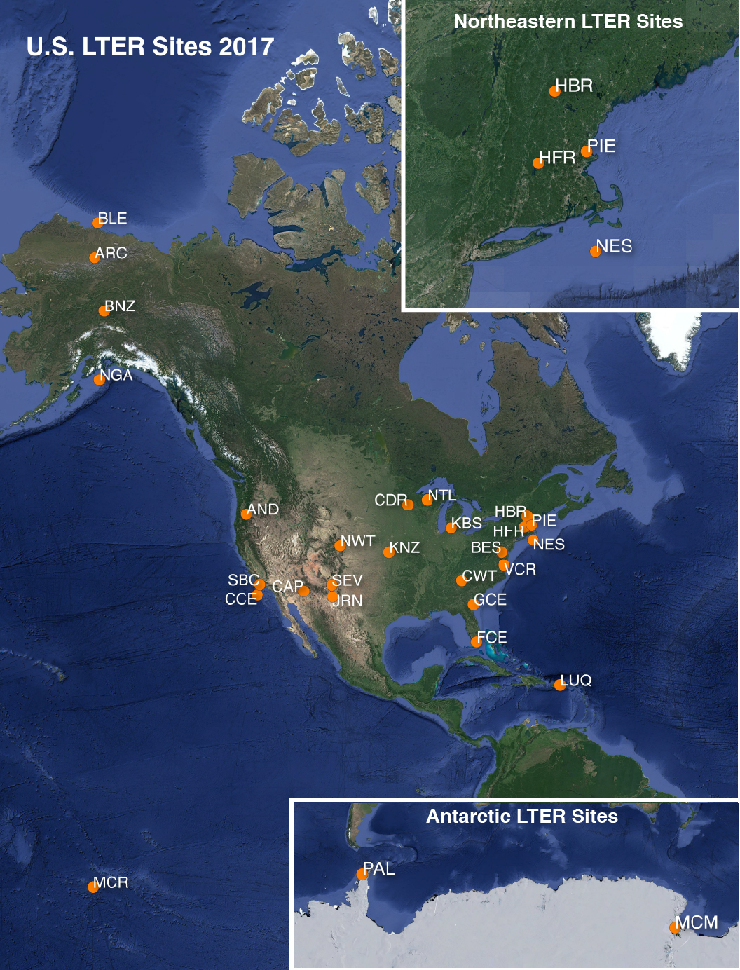 LTER Sites Map